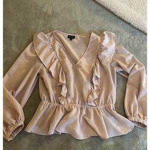 Who What Wear Pink Blouse